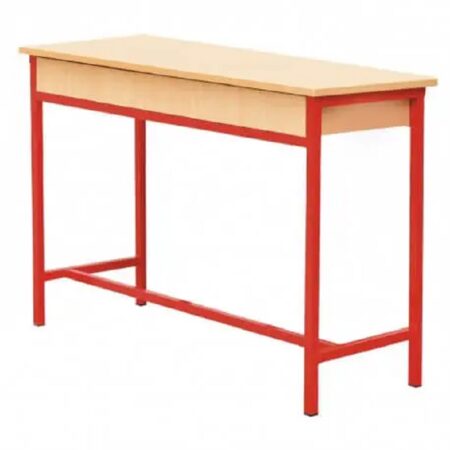 Table Écolier Biplace Avec Étagère En Bois Sotufab – TE11 Tunisie