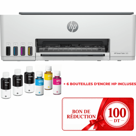 Imprimante 3en1 HP Smart Tank 580 Couleur WI-FI – 1F3Y2A Tunisie