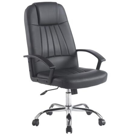 Chaise Direction Bomba Hd Noir – Base Chrome Tunisie