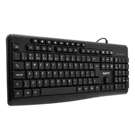 Clavier Filaire Havit KB2008 USB Ultra Slim – Noir Tunisie