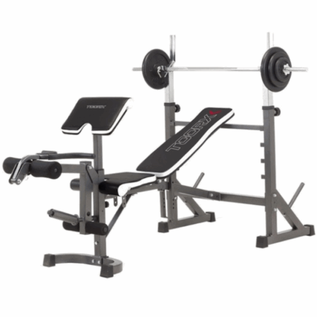 Banc De Musculation TOORX Avec Supports Halteres – Noir – WBX-90 Tunisie