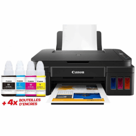Imprimante Multifonction à Réservoir Intégré 3en1 Canon Pixma G-3410 Wifi Couleur Tunisie