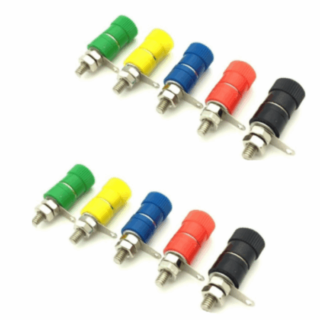Lot de 10 bornier Banana Jack femelle 4 mm – JS 910B Tunisie