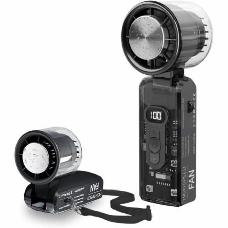 Mini Ventilateur Puissante Avec Regulation de Vitesse – Noir -FAN-FC8 Tunisie