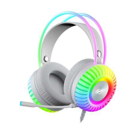 Micro Casque Gamer Filaire HAVIT H2046U RGB – Blanc Tunisie