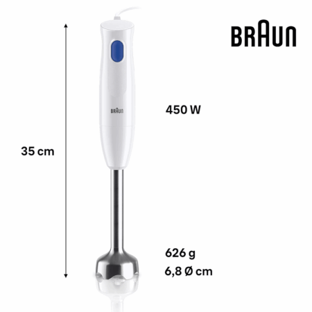 Mixeur Plongeant MultiQuick Braun MQ10.001M Blanc Tunisie
