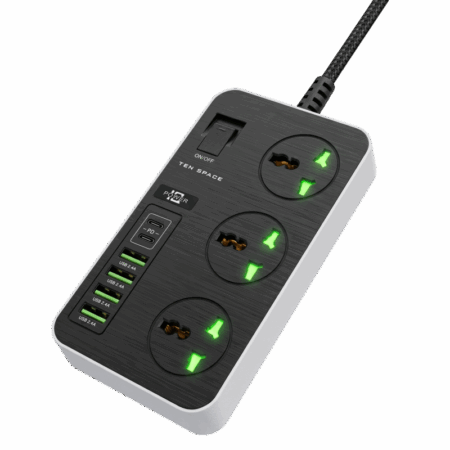 Multiprise TEN SPACE 3000W 16A USB – TS-SOCKET01 Tunisie