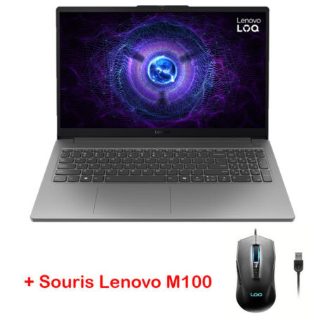 Pc Portable Gamer Lenovo LOQ 15IAX9E i5 12Gén 16Go 512Go SSD RTX 2050 4G Gris – 83LK006SFE Tunisie