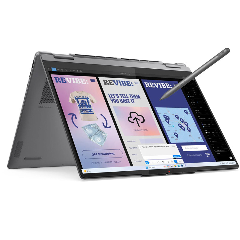 Lenovo Yoga 7 2-in-1 14ILL10 Copilot+ PC Intel Core Ultra 7 258V Hybride (2-en-1) 35,6 cm (14") Écran tactile 2.8K 32 Go LPDDR5x-SDRAM 1 To SSD Wi-Fi 7 (802.11be) Windows 11 Home Français Gris, Photo boutique Best Buy Tunisie chez Best Buy Tunisie