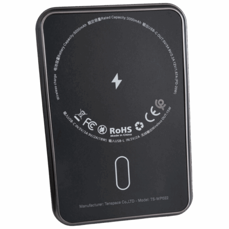 Power Bank Ten Space 5000mAh 20W mag-wireless 15W  Noir – TS-WP022 Tunisie