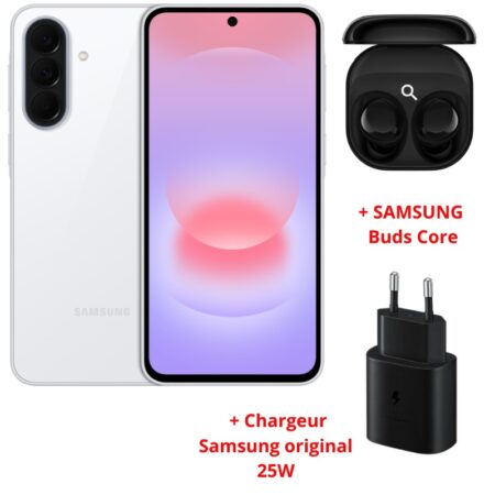 Smartphone Samsung Galaxy A37 5G 8Go 256Go – Blanc Tunisie