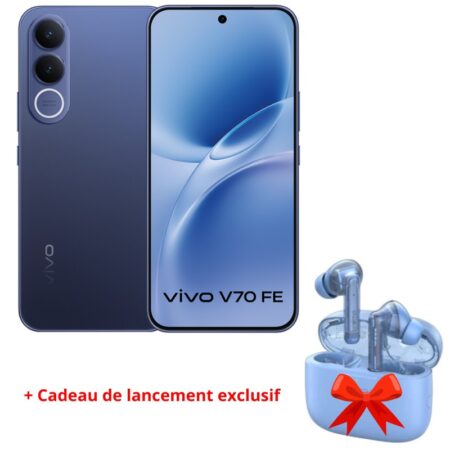 Smartphone VIVO V70 FE 5G 12Go 256Go – Bleu Tunisie
