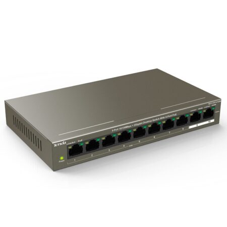 Switch TENDA TEF1110P-8-63W 8 ports PoE 100 Mbps + 2 ports RJ45 – TEF1110P-8-63W Tunisie