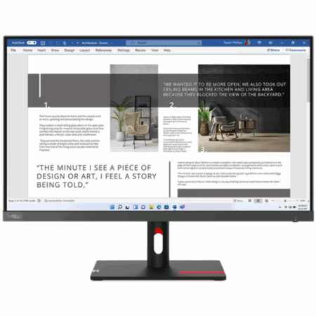 Écran Lenovo Think Vision S24i-30 23.8&Prime; Full Hd 100 Hz – 63DEKAT3EU Tunisie