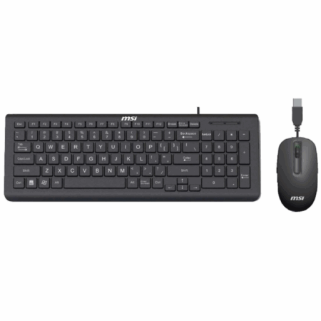 Ensemble Clavier et Souris Pro Filaire Msi Usb – Noir – 956-AZFR013-105 Tunisie