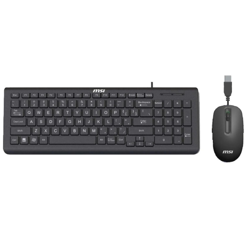 Ensemble Clavier et Souris Pro Filaire Msi Usb – Noir – 956-AZFR013-105 - MSI