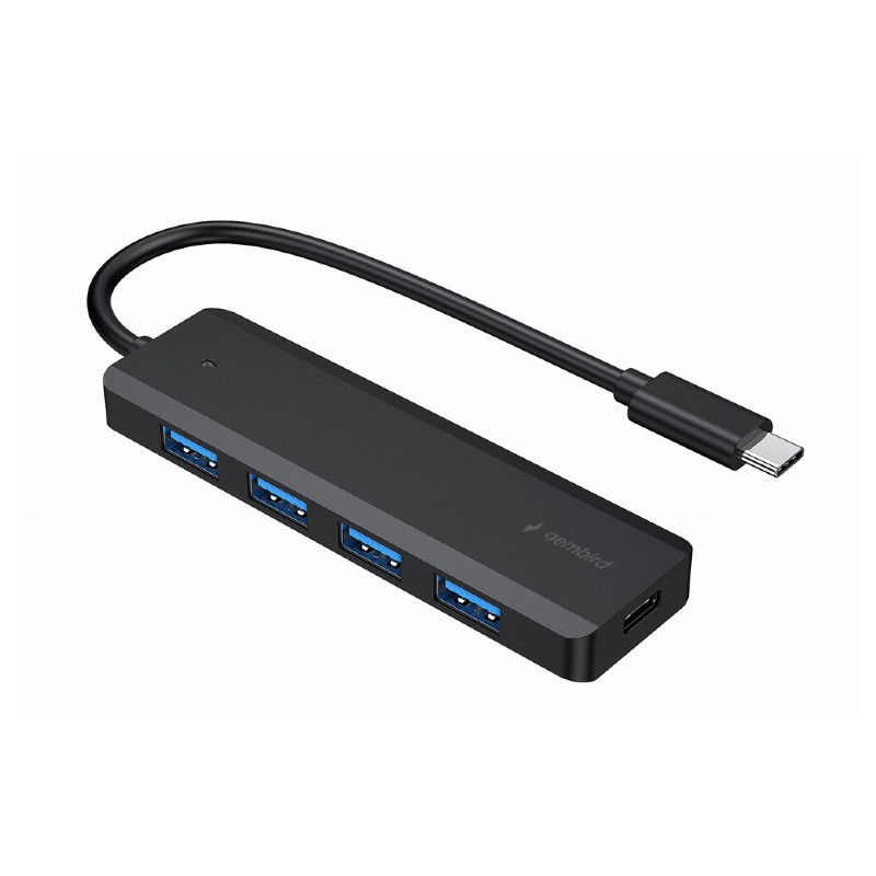 Hub Usb Type C Gembird 4 Ports USB 3.1 ( GEN 1) – Noir – UHB-CM-U3P4P-01