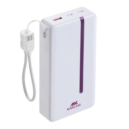 Power Bank RivaCase VA2312 20000 mAh – Blanc- VA2312 Tunisie