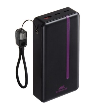 Power Bank RivaCase VA2312 20000 mAh – Noir – VA2312 Tunisie