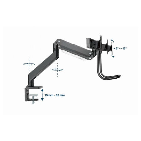 Support De Bureau Rotatif Gembird Pour Ecran 17&Prime; – 27&Prime; – MA-DA3-03 Tunisie