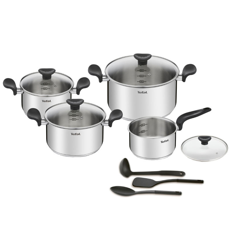 Batterie de Cuisine Tefal Primary 11 Pièces Inox, Photo boutique Best Buy Tunisie chez Best Buy Tunisie