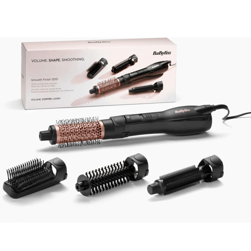 BaByliss AS122E brosse soufflante et fer à lisser Brosse soufflante à air chaud À chaleur Noir, Or rose 1200 W 2,2 m, Photo boutique Best Buy Tunisie chez Best Buy Tunisie