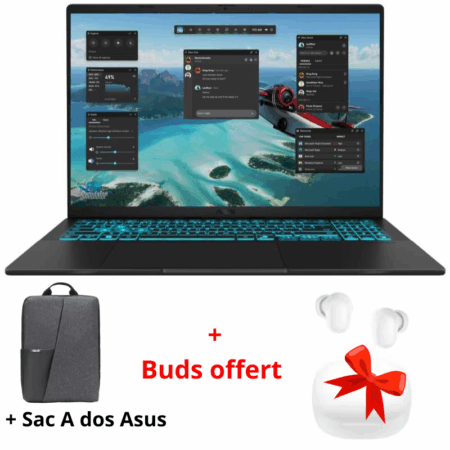 Pc Portable Gamer Asus V16 V3607VU-RP196W Intel Core 5 210H 16Go 512Go SSD RTX 4050 6G- Noir Tunisie