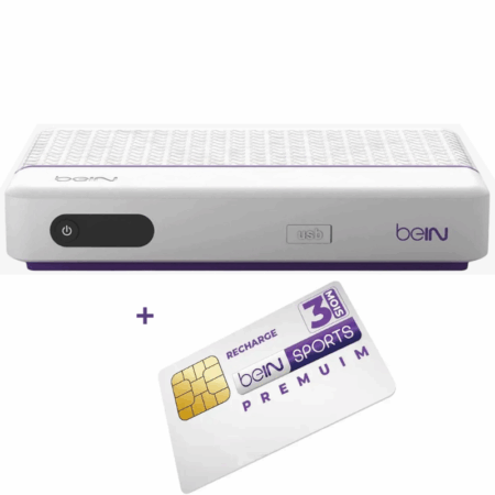 Récepteur Bein Sport + Abonnement bein 03 mois – Blanc Tunisie