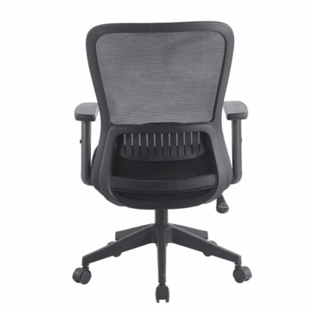 Chaise Bureau Flo avec Accoudoirs Noir  – Base Noir Tunisie