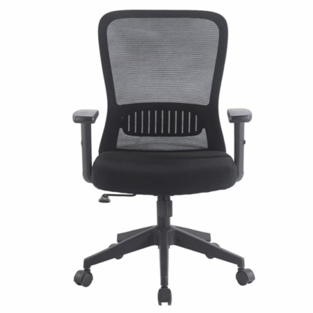 Chaise Bureau Flo avec Accoudoirs Noir  – Base Noir Tunisie