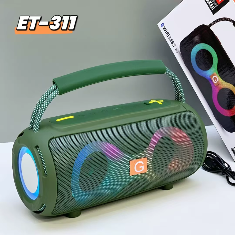 Haut-parleur Sans Fil RGB – Vert – ET-311