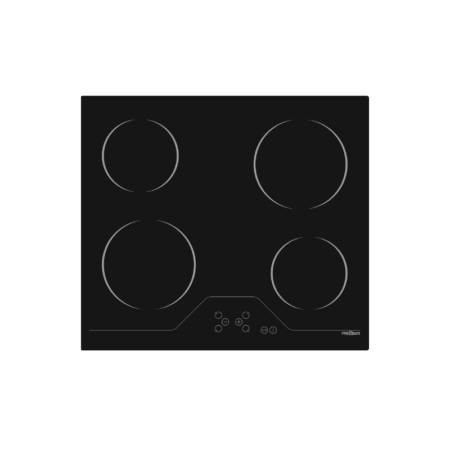 Plaque De Cuisson Vitrocéramique Premium 4 Feux 60 cm PVC64.E01 Noir Tunisie