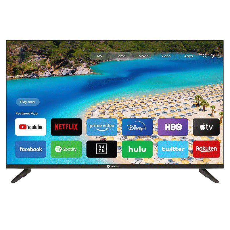 Vega 32′′ HD Smart TV + Récepteur Intégré Noir