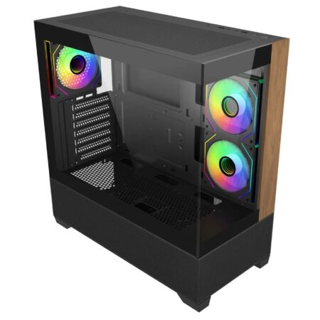 Boitier Gamer Cooler Master Elite 690 Bois – Noir Tunisie