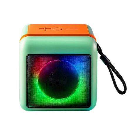 Haut Parleur Sans Fil 8 W Avec Support Téléphone – Vert – T14 Tunisie