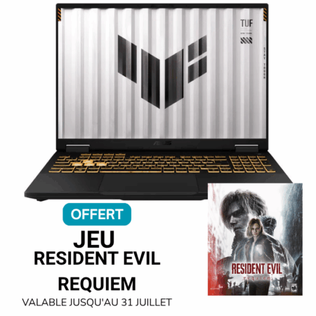 PC Portable Gamer ASUS F16 TUF608JMR-RV026W I7 14è Gén 16Go 1To RTX 5060 8G – Noir – 90NR0NB1-M003M0 Tunisie