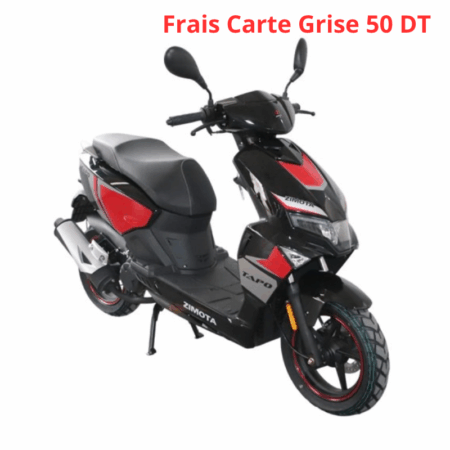 Scooter ZIMOTA Tapo 49 CC – Noir & Rouge Tunisie