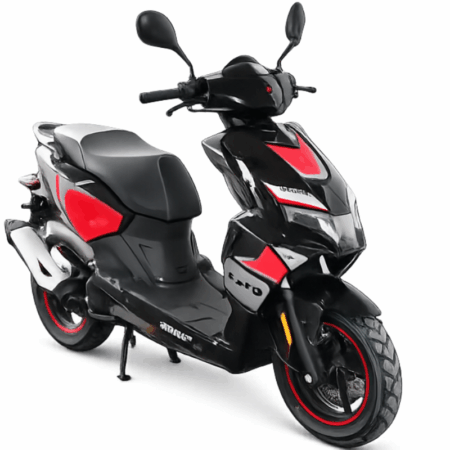 Scooter ZIMOTA Tapo 49 CC – Noir & Rouge Tunisie