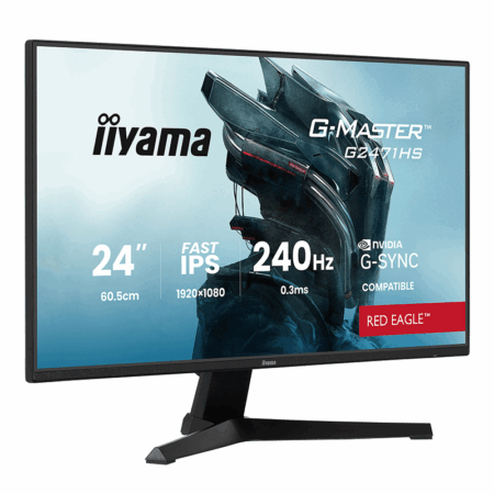 Ecran Gaming iiyama G-master 24&Prime; IPS Full HD 240HZ – G2471HS-B1A Tunisie