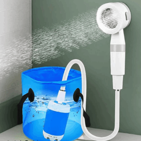 Pompe de douche Portable polyvalente – Blanc Tunisie