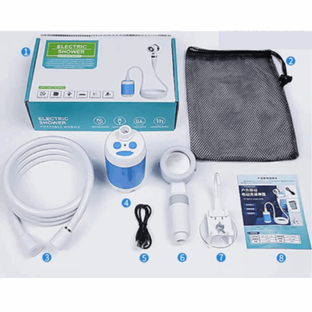 Pompe de douche Portable polyvalente – Blanc Tunisie
